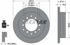 Textar Rear Brake Disc Pro Vented 92170103 312mm thumbnail