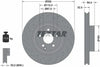 Textar Front Coated High-Carbon Brake Disc Pro+ Perforated Vented 92171905 335mm thumbnail
