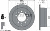 Textar Rear Brake Disc Pro Vented 92172803 329mm thumbnail
