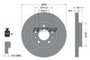 Textar Front Coated Brake Disc Pro Vented 92175603 290mm thumbnail