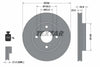 Textar Front Coated Brake Disc Pro Vented 92176003 258mm thumbnail
