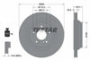 Textar Rear Brake Disc Pro Vented 92176303 300mm thumbnail