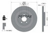 Textar Rear Brake Disc Pro+ Vented 92178005 326mm thumbnail