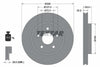 Textar Front Coated High-Carbon Brake Disc Pro+ Vented 92184505 328mm thumbnail