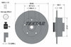 Textar Rear Brake Disc Pro Solid 92196003 260mm thumbnail