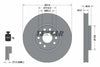 Textar Front Coated Brake Disc Pro Vented 92232403 314mm thumbnail