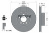 Textar Front Coated High-Carbon Brake Disc Pro+ Vented 92257105 328mm thumbnail