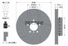 Textar Front Coated High-Carbon Brake Disc Pro+ Drilled Dimples Two-Piece Brake Disc Slotted Vented 92265025 340mm thumbnail