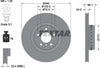 Textar Rear Brake Disc Pro+ Two-Piece Brake Disc Vented 92265125 345mm thumbnail