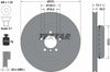 Textar Front Coated High-Carbon Brake Disc Pro+ Two-Piece Brake Disc Vented 92265325 370mm thumbnail