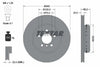 Textar Rear Brake Disc Pro+ Two-Piece Brake Disc Vented 92265625 345mm thumbnail