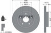 Textar Front Coated Brake Disc Pro Vented 92268303 280mm thumbnail