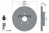Textar Front Coated Brake Disc Pro Vented 92268303 280mm thumbnail