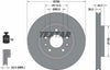 Textar Front Coated Brake Disc Pro Vented 92274203 296mm thumbnail