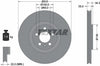 Textar Front Coated High-Carbon Brake Disc Pro+ Vented 92275905 310mm thumbnail