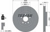 Textar Front Coated Brake Disc Pro Vented 92277203 300mm thumbnail