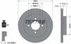 Textar Front Coated Brake Disc Pro Vented 92278003 251mm thumbnail