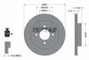 Textar Front Coated Brake Disc Pro Vented 92278003 251mm thumbnail