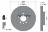 Textar Front Coated High-Carbon Brake Disc Pro+ Vented 92279505 308mm thumbnail