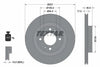 Textar Front Coated Brake Disc Pro Vented 92282503 257mm thumbnail