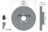 Textar Front Coated High-Carbon Brake Disc Pro+ Vented 92282705 318mm thumbnail