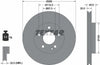 Textar Front Coated High-Carbon Brake Disc Pro+ Vented 92287705 288mm thumbnail