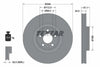 Textar Front Coated High-Carbon Brake Disc Pro+ Vented 92289305 349mm thumbnail