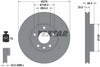 Textar Front Coated Brake Disc Pro Vented 92292303 278mm thumbnail