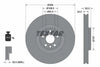 Textar Front Coated High-Carbon Brake Disc Pro+ Vented 92301805 349mm thumbnail