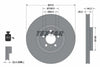Textar Front Coated High-Carbon Brake Disc Pro+ Vented 92306405 312mm thumbnail