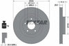 Textar Front Coated Brake Disc Pro Vented 92315203 320mm thumbnail
