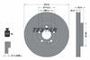 Textar Front Coated High-Carbon Brake Disc Pro+ Vented 92316705 318mm thumbnail