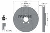 Textar Front Coated High-Carbon Brake Disc Pro+ Slotted Vented 92317105 335mm thumbnail