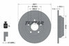 Textar Rear Brake Disc Pro Solid 92327403 271mm thumbnail
