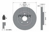 Textar Front Coated Brake Disc Pro Vented 92337303 285mm thumbnail