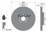 Textar Front Coated High-Carbon Brake Disc Pro+ Vented With Integrated Disabling Contact 92337405 340mm thumbnail