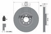 Textar Front Coated High-Carbon Brake Disc Pro+ Vented 92337905 330mm thumbnail