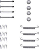 Textar Parking Brake Shoes Accessory Fitting Kit Rear Axle 97008400 thumbnail