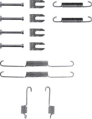 Textar Brake Shoes Accessory Fitting Kit Rear Axle 97010800 - image 2