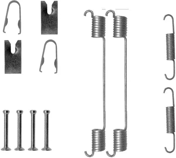 Textar Brake Shoes Accessory Fitting Kit Rear Axle 97031600 - image 2