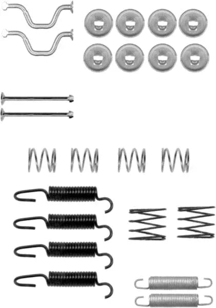 Textar Parking Brake Shoes Accessory Fitting Kit Rear Axle 97034700 - image 3