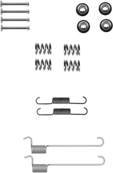 Textar Parking Brake Shoes Accessory Fitting Kit Rear Axle 97035200 - image 3