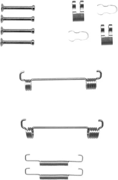 Textar Parking Brake Shoes Accessory Fitting Kit Rear Axle 97035300 - image 3