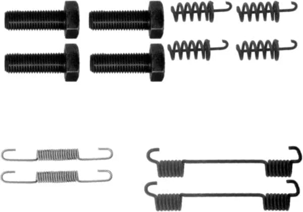 Textar Parking Brake Shoes Accessory Fitting Kit Rear Axle 97035400 - image 4