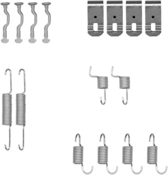 Textar Parking Brake Shoes Accessory Fitting Kit Rear Axle 97036000 - image 3
