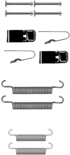 Textar Parking Brake Shoes Accessory Fitting Kit Rear Axle 97036400 - image 3