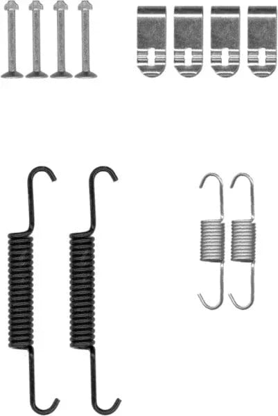 Textar Parking Brake Shoes Accessory Fitting Kit Rear Axle 97038500 - image 3