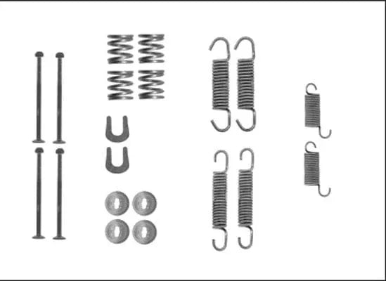 Textar Brake Shoes Accessory Fitting Kit Rear Axle 97041000 - image 2