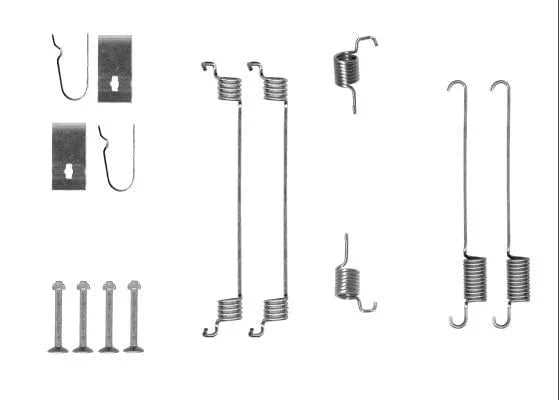 Textar Brake Shoes Accessory Fitting Kit Rear Axle 97041200 - image 3