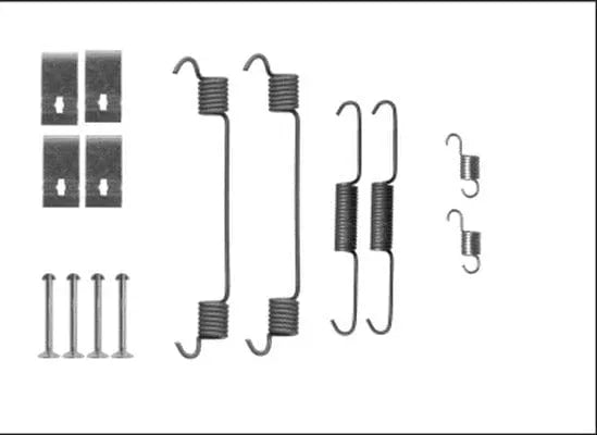 Textar Brake Shoes Accessory Fitting Kit Rear Axle 97041700 - image 2